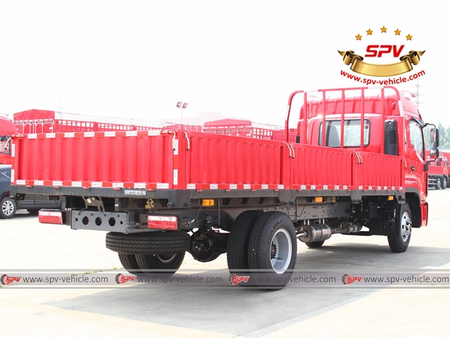 10 ton cargo truck JAC- back side view